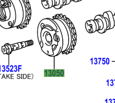Toyota C-HR 2016-2023 Camshaft Timing Gear Assy
