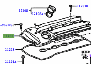 Toyota RAV4 2000-2005 Cylinder Head Cover Sub-Assy