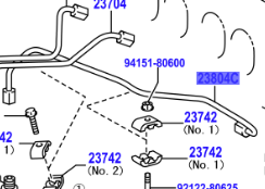 Toyota Rav 4 2005-2012 Fuel inlet pipe