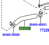 Toyota Yaris (FRP) 2005-2011 Fuel Tank To Filler Pipe Hose