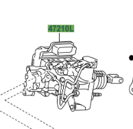 Toyota RAV4 2012-2019 Master Cylinder Brake Booster Assy