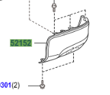 Toyota Hilux 2015-2020 Rear Bumper Bar R/H