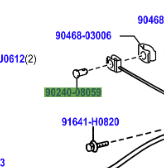 Toyota Hilux 1997-2005 - Pin brake cable to lever