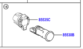Toyota RAV4 2012-2019 12v Socket Power Outlet and Cover Rear