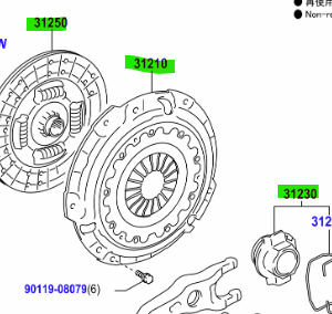 Toyota Land Cruiser Padro 2009-2017 Clutch kit