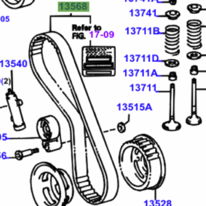 Toyota Regius/Touring Hiace 1997-2002 Timing Belt