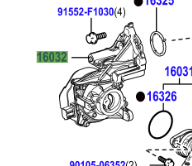 Toyota RAV4 2018- Water Inlet W/Water pump Housing Sub-Assy