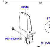 Toyota Dyna 150 2001-2021 Outer Rear View Mirror Assy R/H