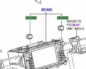 Toyota Yaris/Hybrid (FRP) 2014-2020 Radio and Display Receiver Switch Knob