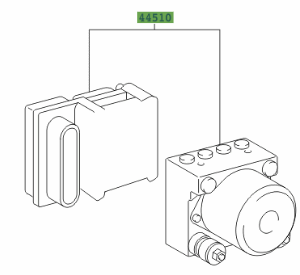 Toyota Aygo 2005-2014 Brake Actuator Assy