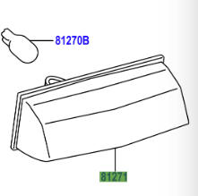 Toyota Prius+ /Prius V 2012-2021 License Plate Lamp Lens