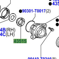 Toyota Hilux 2011-2015 Front Rotor Skid Control