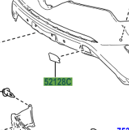 Toyota C-HR Japanese Import 2016-2023 Front Bumper Hole Cover