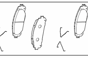 Toyota RAV4 2020- Front Brake Pads With Mark Akebono