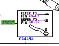 Toyota Lite/Townace Noah 1996-2007 Front Tie Rod End L/H
