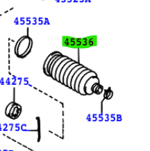 Toyota Corolla 1997-2001 Steering Rack Boot NO.2