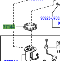 Toyota Avensis 2008-2018 Fuel Pump Gauge Retainer