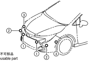 Toyota Corolla 2019- Front Corner Ultrasonic Sensor
