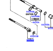 Toyota Corolla HB/LB 1997-2001 Steering Rack End