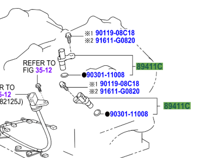 Toyota Alphard 2002-2008 Speed Sensor