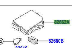 Toyota Yaris 2020- Upper Relay Block Cover