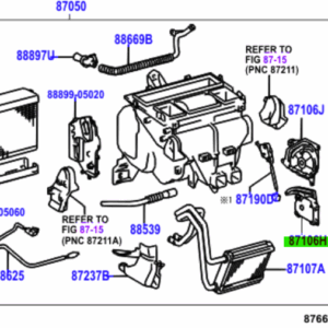 Toyota Corolla Verso Servo Damper for Airmix