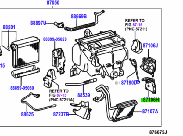 Toyota Corolla Verso Servo Damper for Airmix
