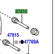 Toyota RAV4 2005-2012 Cylinder Slide Pin NO.1