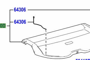 Toyota Corolla (UKP) 2019- Package Tray Trim Panel Assy