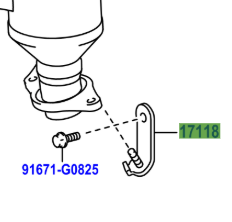 Toyota Yaris/Hybrid 2011-2014 Manifold Stay