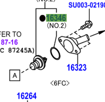 Toyota GT86 2012-2016 Thermostat Gasket NO.1