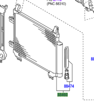 Toyota Yaris (FRP) 2005-2011 Air Condenser