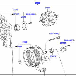 Toyota Auris/Hybrid (UKP) 2012-2018 Alternator