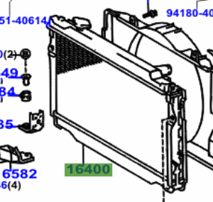 Toyota Land Cruiser 1990-1998 Radiator Assy