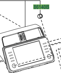 Toyota Land Cruiser 2017- Radio and Display Knob