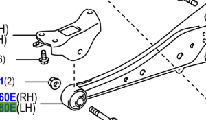 Toyota Rav4 2005-2012 Trailing Arm Assy Rear L/H