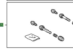Toyota Verso 2009-2017 Front Disc Brake Cylinder Slide Pin Kit