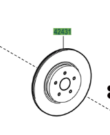 Toyota Highlander/Kluger 2020- Rear Disc and Pads