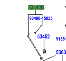 Toyota RAV4 2020- Hood Support Assy