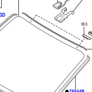Toyota Hiace 2019- Windshield Moulding Outside