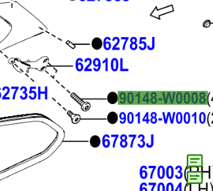 Toyota Aygo 2014- Hexalobular Screw
