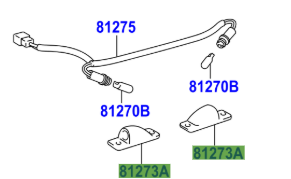 Toyota RAV4 2005-2012 License Plate Lamp Body W/O Spare Tire