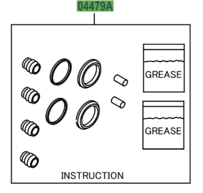 Toyota GT86 2012-2016 Rear Disc Brake Cylinder Kit