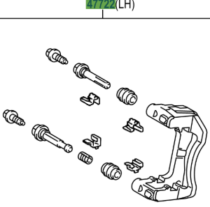 Toyota Avensis 2008-2018 Front Disc Brake Cylinder Mounting L/H