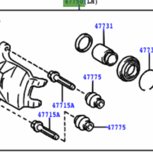 Toyota Yaris (JPP) 1999-2005 Front Disc Brake Cylinder Assy L/H