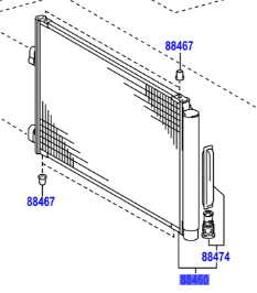 Toyota RAV4 2005-2012 Air Con Condensor