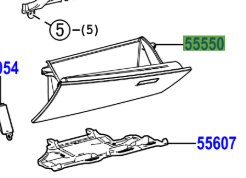 Toyota C-HR 2016- Door Assy Glove Compartment