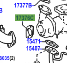 Toyota Land Cruiser 100 1998-2007 Gasket Air Tube