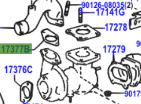 Toyota Land Cruiser 100 1998-2007 Gasket Air Tube NO.2