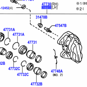 Toyota Land Cruiser 100 1998-2007 Brake Caliper